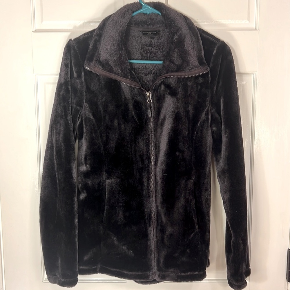 Fuzzy Dark Purple Full-Zip Jacket 32°